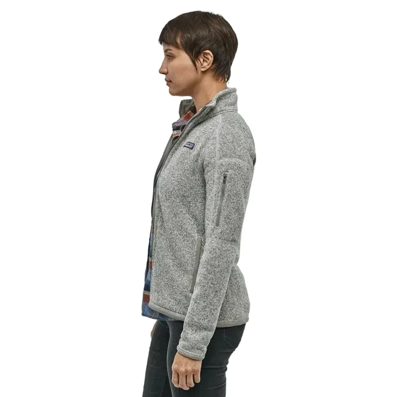 Patagonia Women's Better Sweater Fleece Jacket in Birch White-6