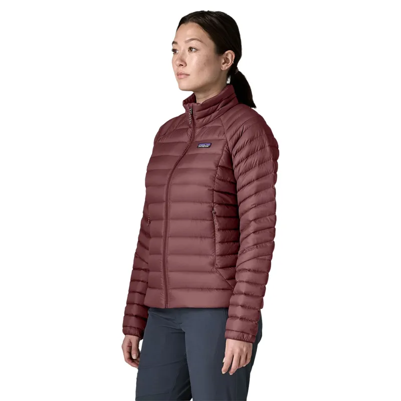 Patagonia Women's Down Sweater Jacket in Dark Ruby-2