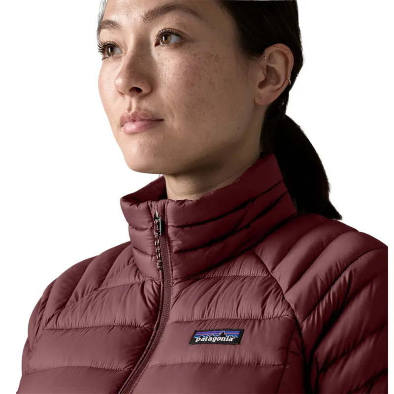 Patagonia Women's Down Sweater Jacket in Dark Ruby-5