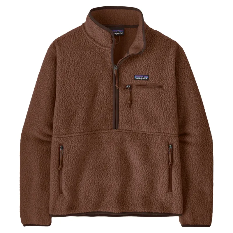 Patagonia Women's Retro Pile Marsupial Fleece Pullover in Berm Brown