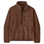 Patagonia Women's Retro Pile Marsupial Fleece Pullover in Berm Brown