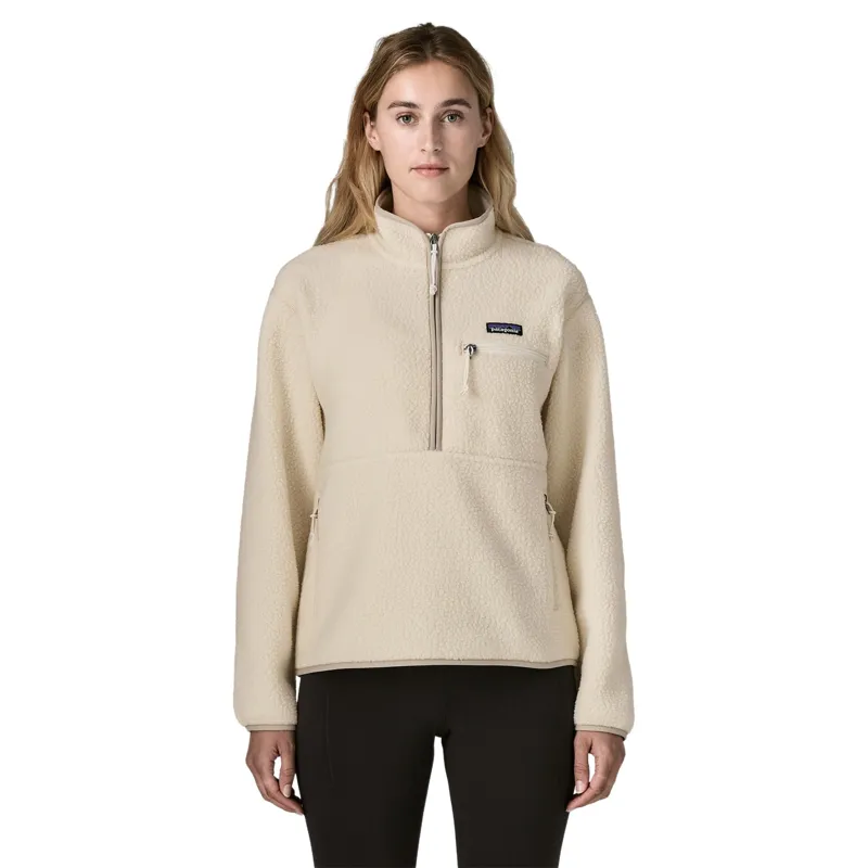 Patagonia Women's Retro Pile Marsupial Fleece Pullover in Natural-1