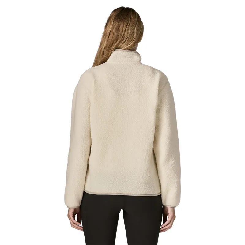 Patagonia Women's Retro Pile Marsupial Fleece Pullover in Natural-5