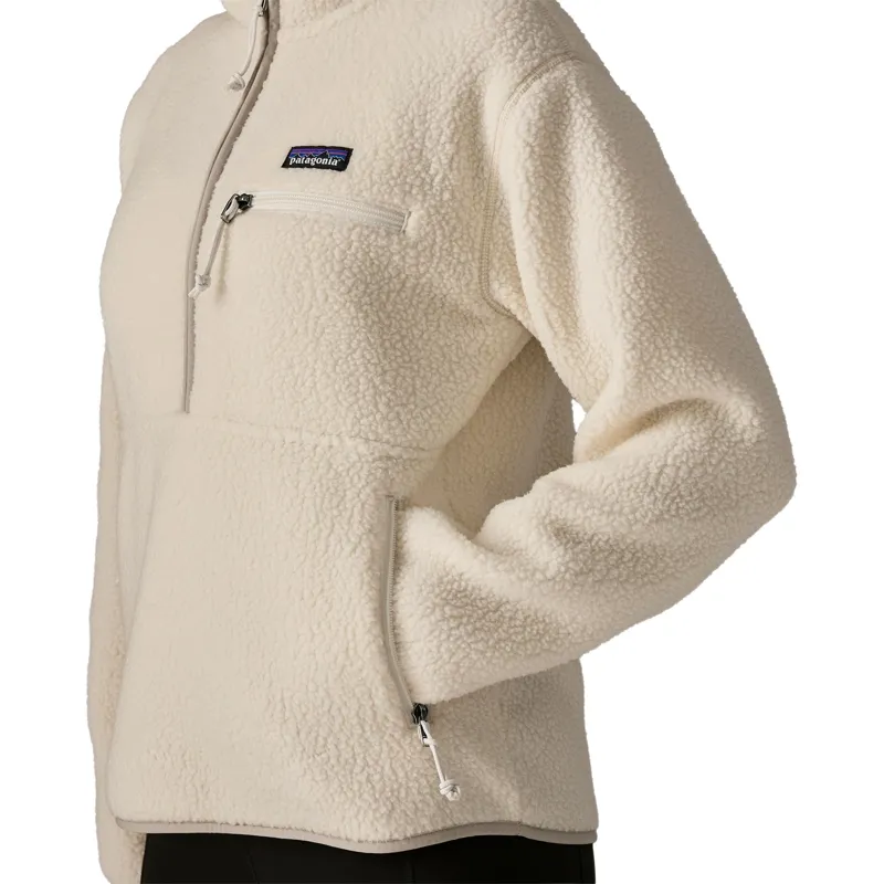 Patagonia Women's Retro Pile Marsupial Fleece Pullover in Natural-3
