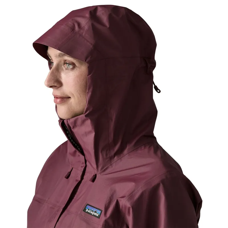 Patagonia Women's Torrentshell 3L Waterproof Jacket in Berry Fig-5