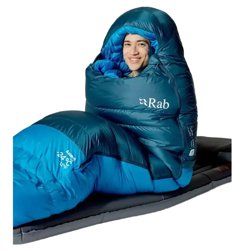 Rab Ascent -6c Down Sleeping Bag in Tempest Blue/Maya Blue-7