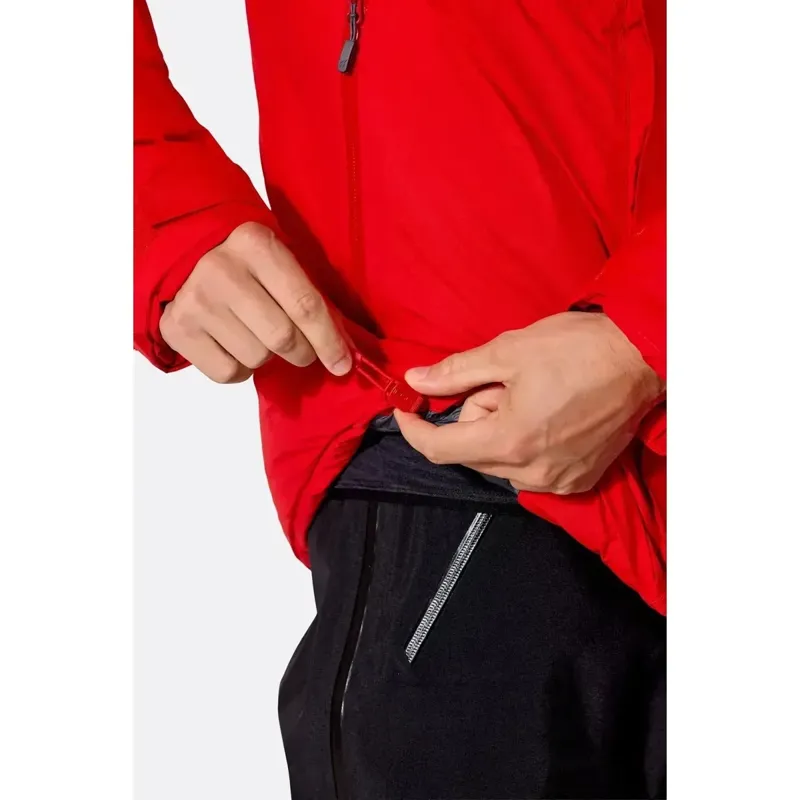 Rab Batura Waterproof Men's Down Jacket in Summit Red-10