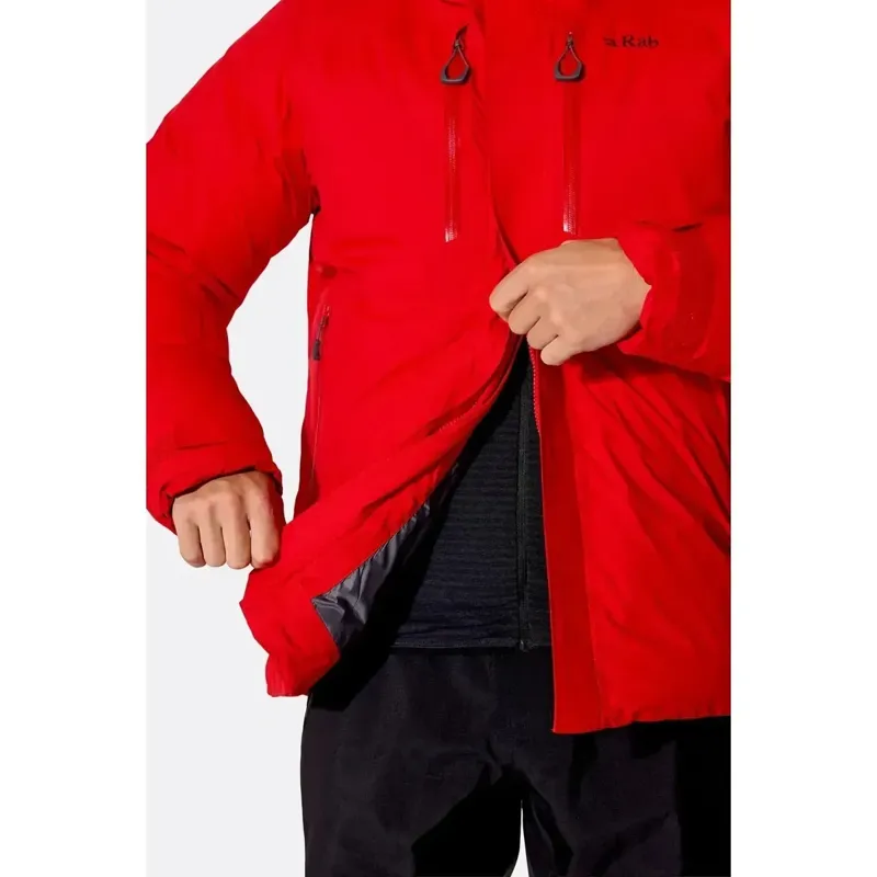 Rab Batura Waterproof Men's Down Jacket in Summit Red-9