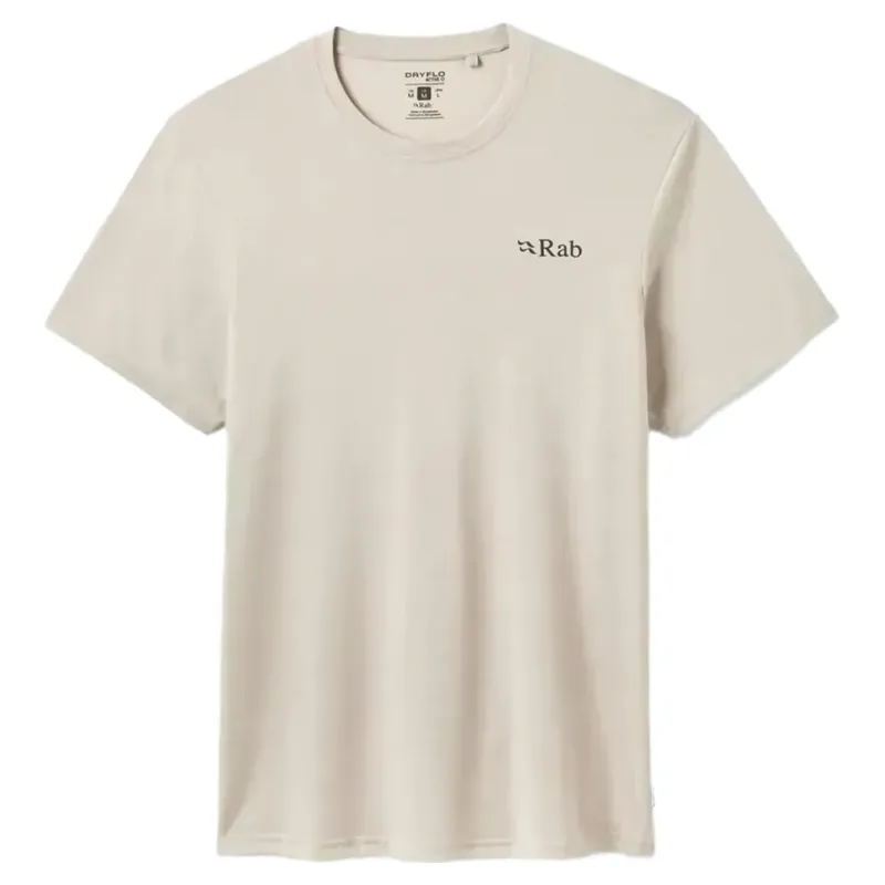 Rab Crimp Esker Men's Tee in Pebble-1