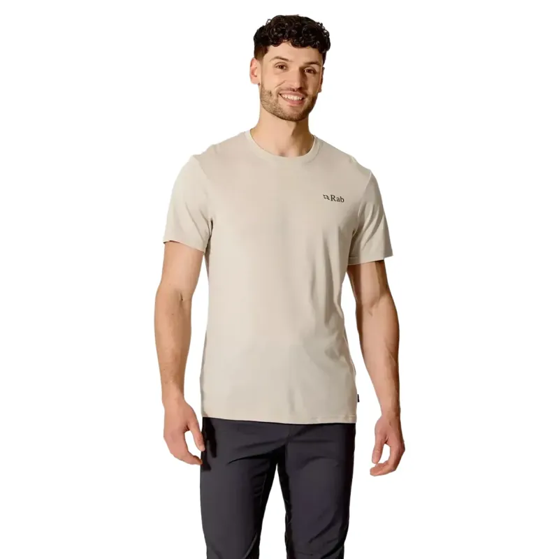 Rab Crimp Esker Men's Tee in Pebble-2