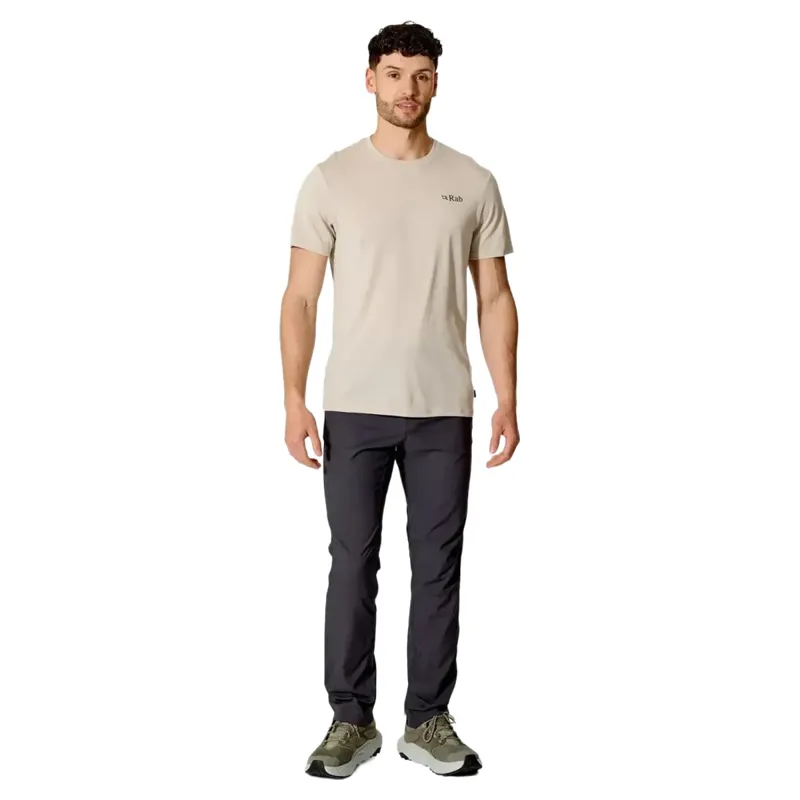 Rab Crimp Esker Men's Tee in Pebble-3