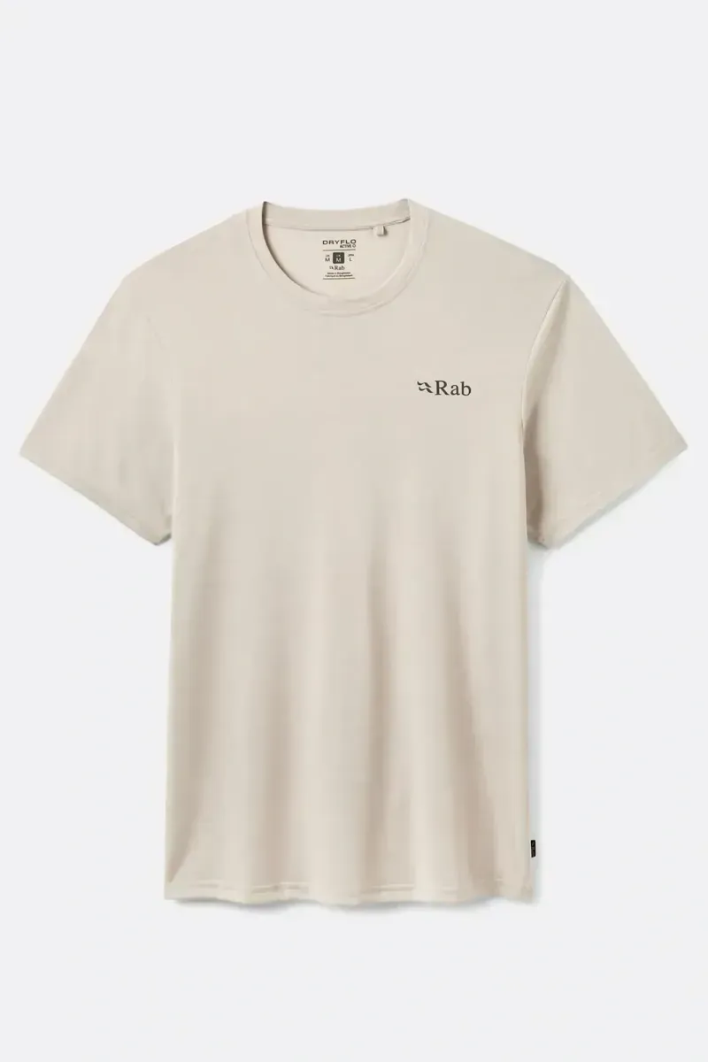 Rab Crimp Esker Men's Tee in Pebble-1
