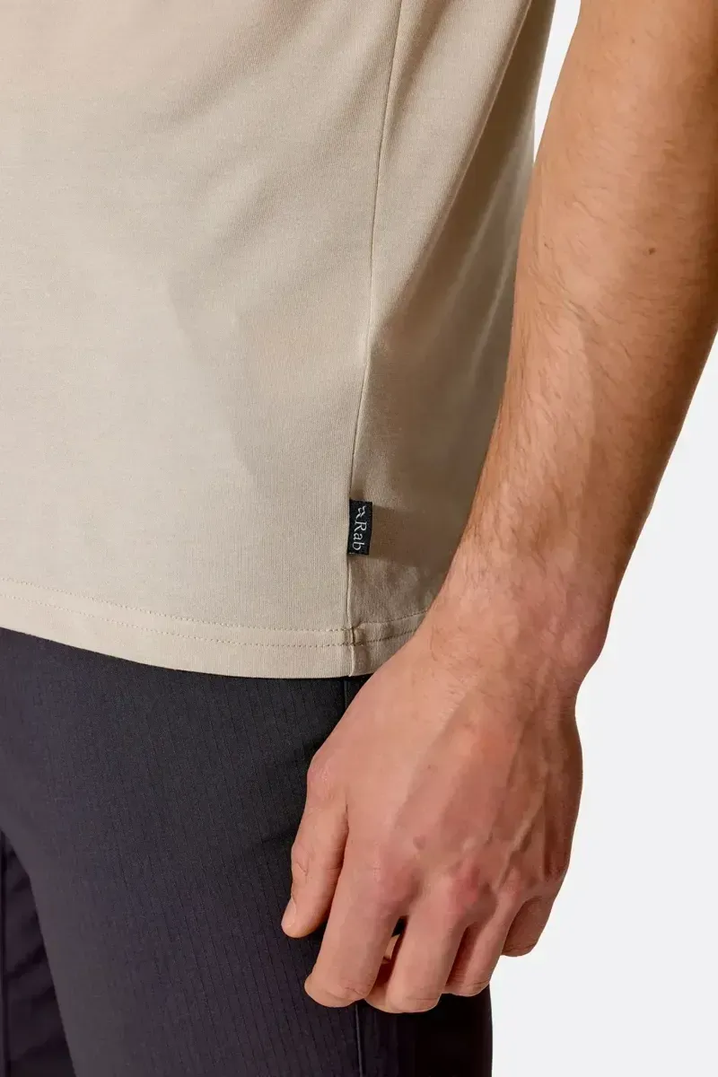 Rab Crimp Esker Men's Tee in Beluga-7
