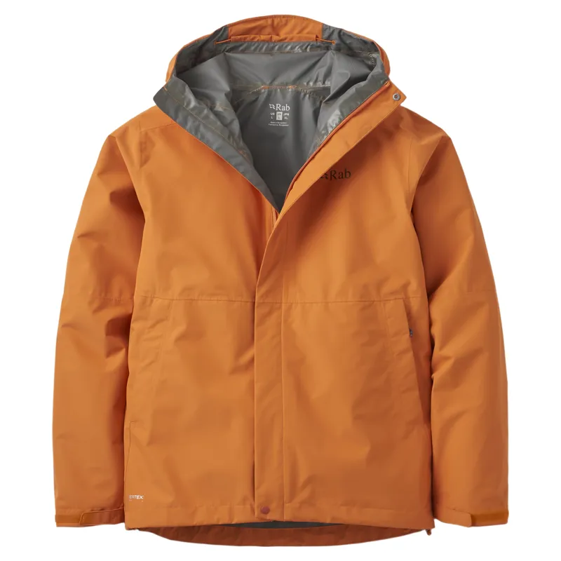 Rab Downpour Men's Waterproof Jacket in Dark Melba