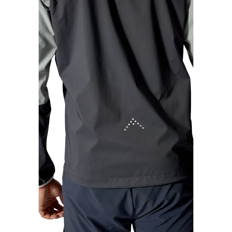 Rab Downpour Trail Light Men's Waterproof Jacket in Light Zinc-Anthracite-8