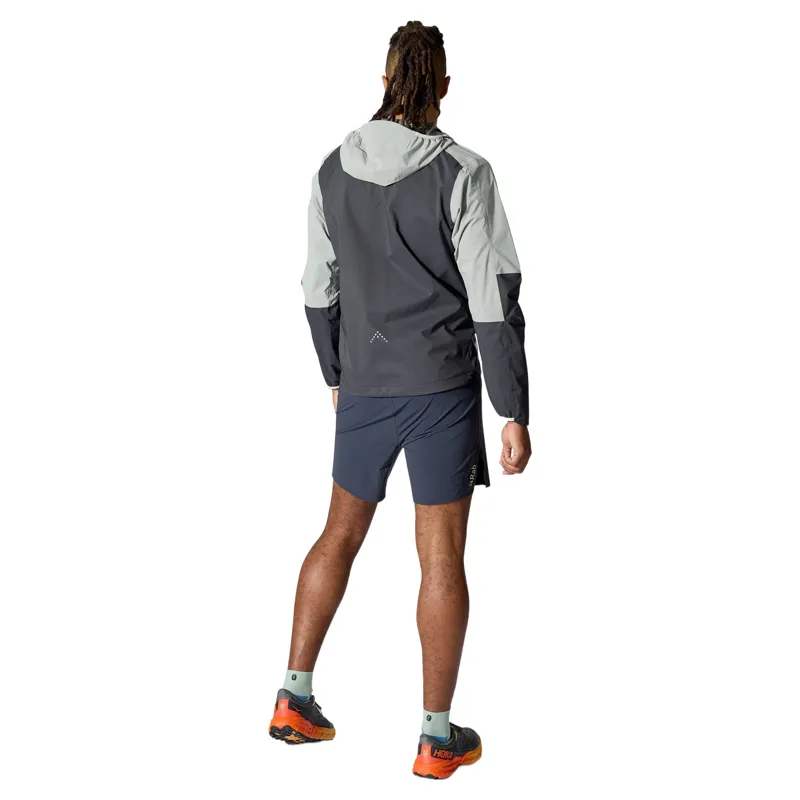 Rab Downpour Trail Light Men's Waterproof Jacket in Light Zinc-Anthracite-3