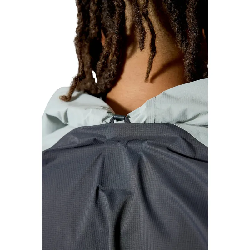 Rab Downpour Trail Light Men's Waterproof Jacket in Light Zinc-Anthracite-11