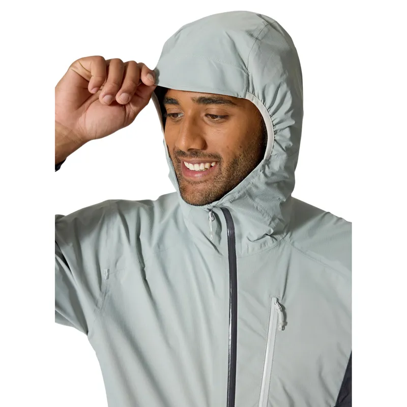 Rab Downpour Trail Light Men's Waterproof Jacket in Light Zinc-Anthracite-5