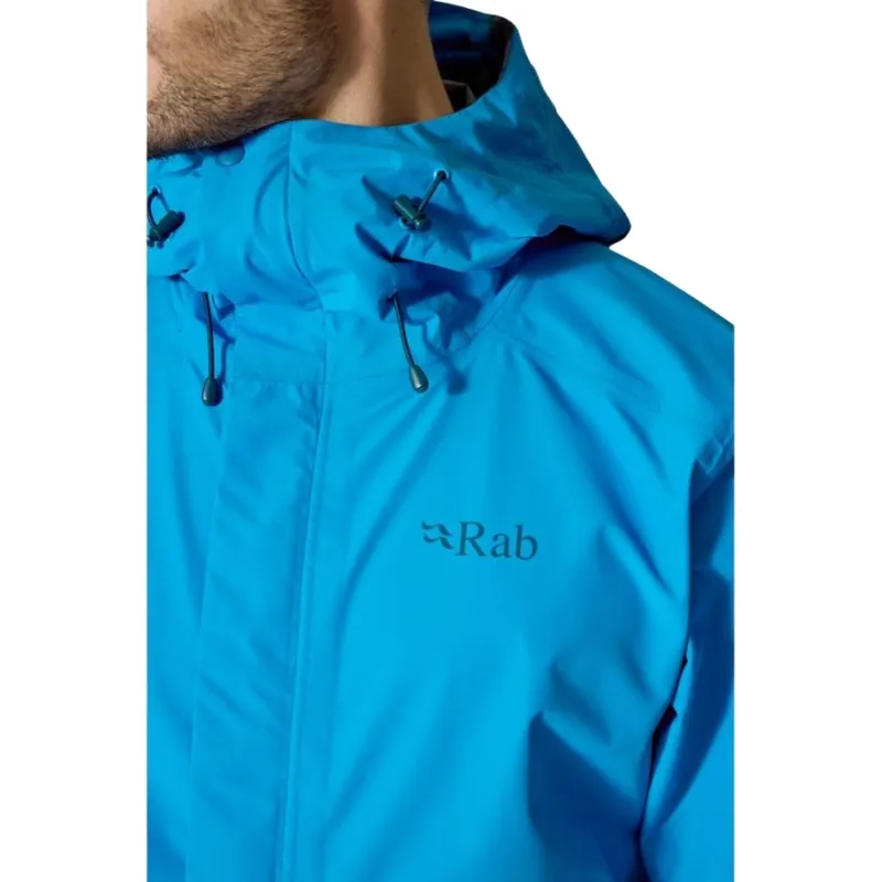 Rab Downpour Waterproof Jacket in Galaxy Blue-5