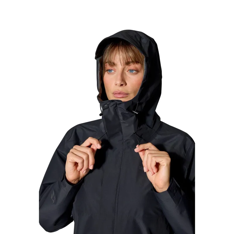 Rab Downpour Women's Waterproof Jacket in Black-6