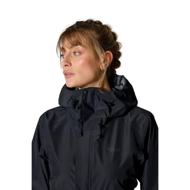 Rab Downpour Women's Waterproof Jacket in Galaxy Blue-2