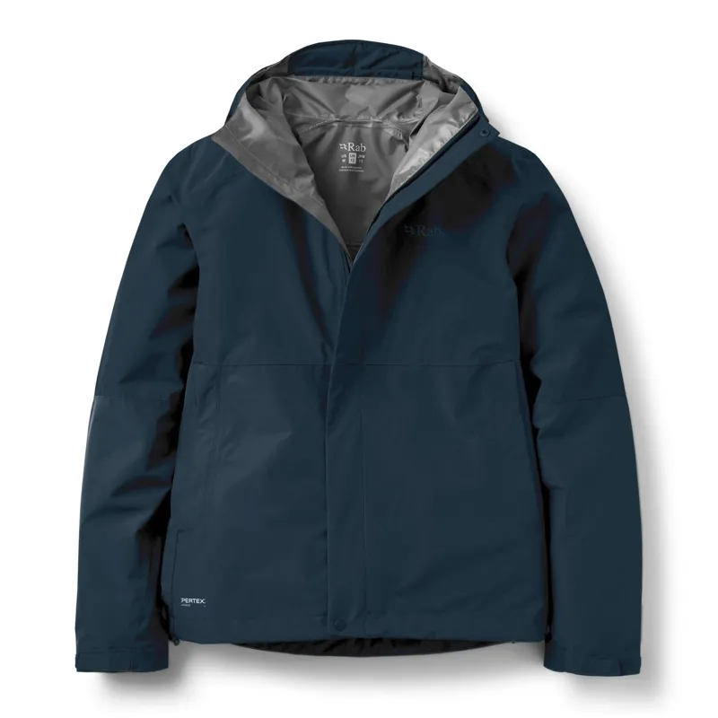 Rab Downpour Women's Waterproof Jacket in Galaxy Blue