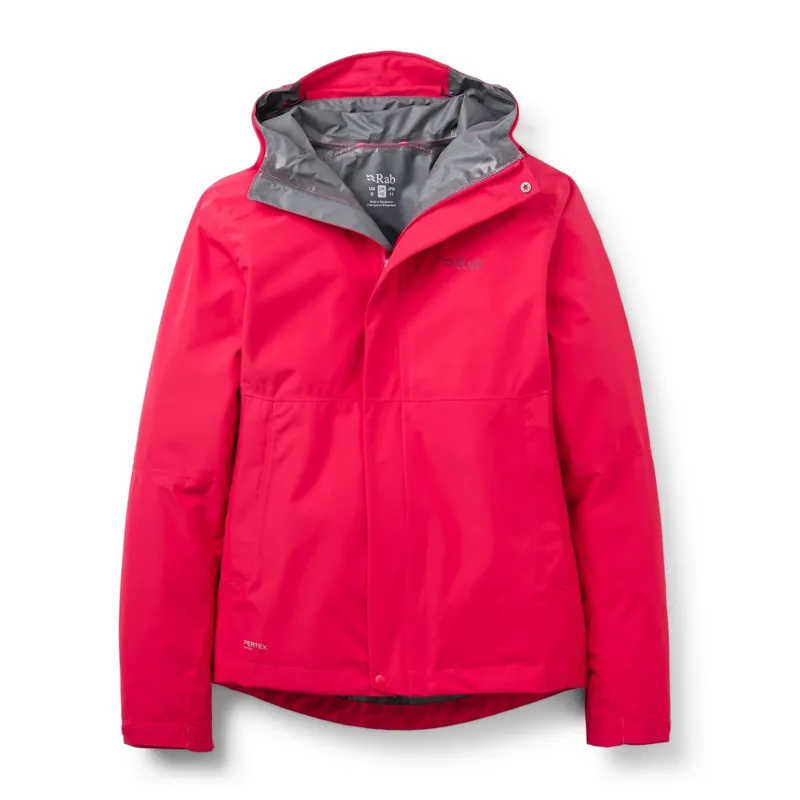 Rab Downpour Women's Waterproof Jacket in Watermelon