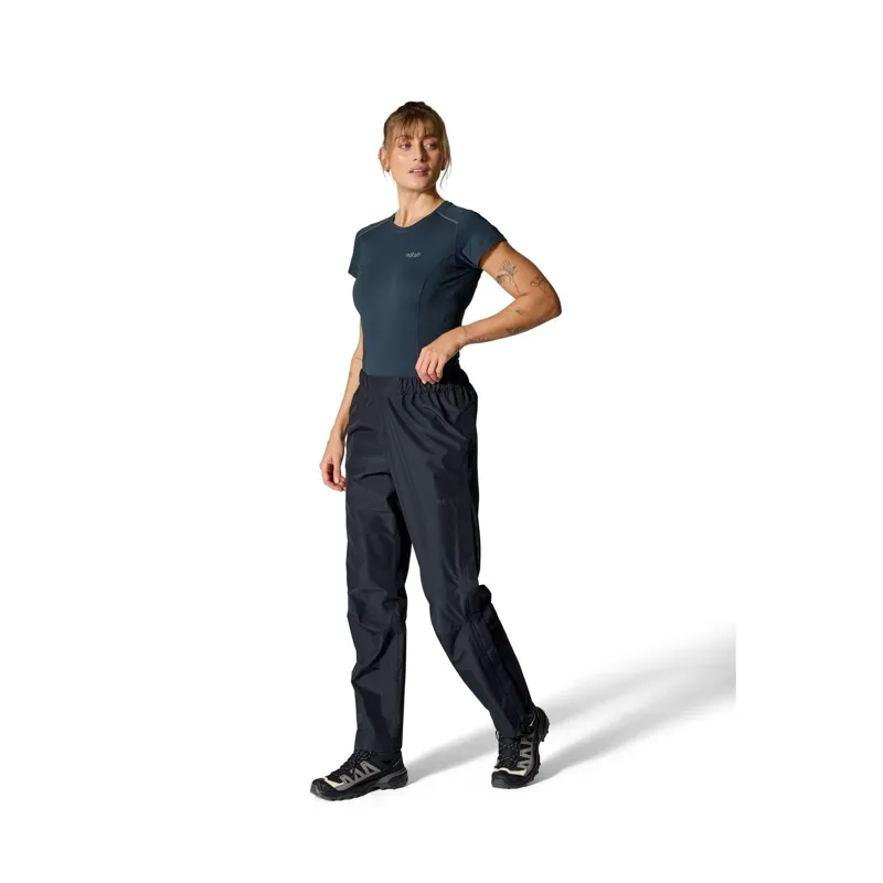 Rab Downpour Women's Waterproof Trousers in Black-9
