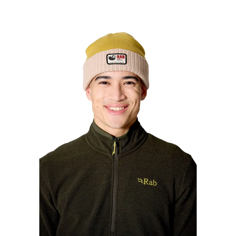 Rab Essential Beanie in Dark Pollen-Pebble-2