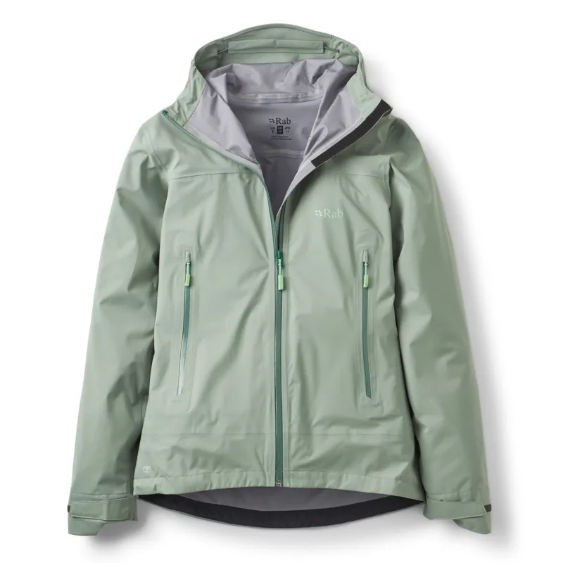 Rab Firewall Light Women's Waterproof Jacket in Dark Fig Green