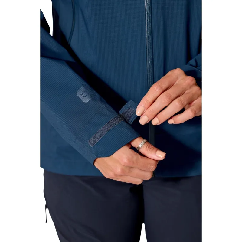 Rab Firewall Light Women's Waterproof Jacket in Dark Fig Green-9