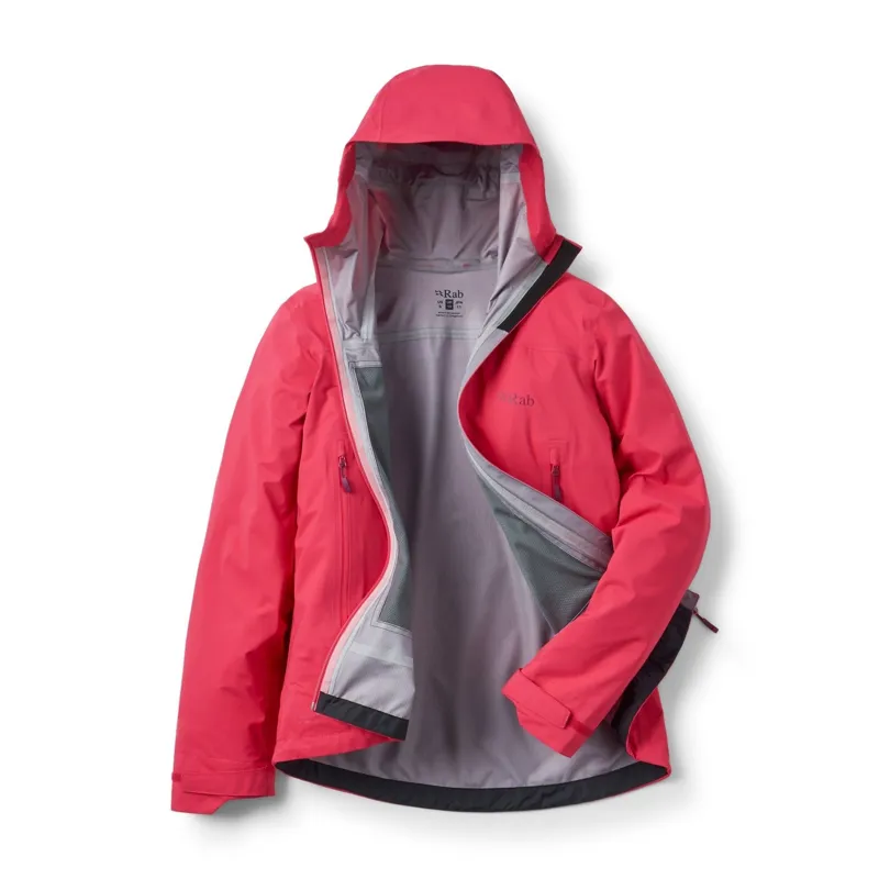 Rab Firewall Light Women's Waterproof Jacket in Watermelon-2