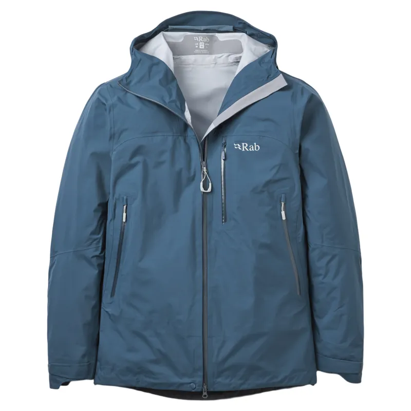 Rab Firewall Men's Mountain Waterproof Jacket in Tempest Blue