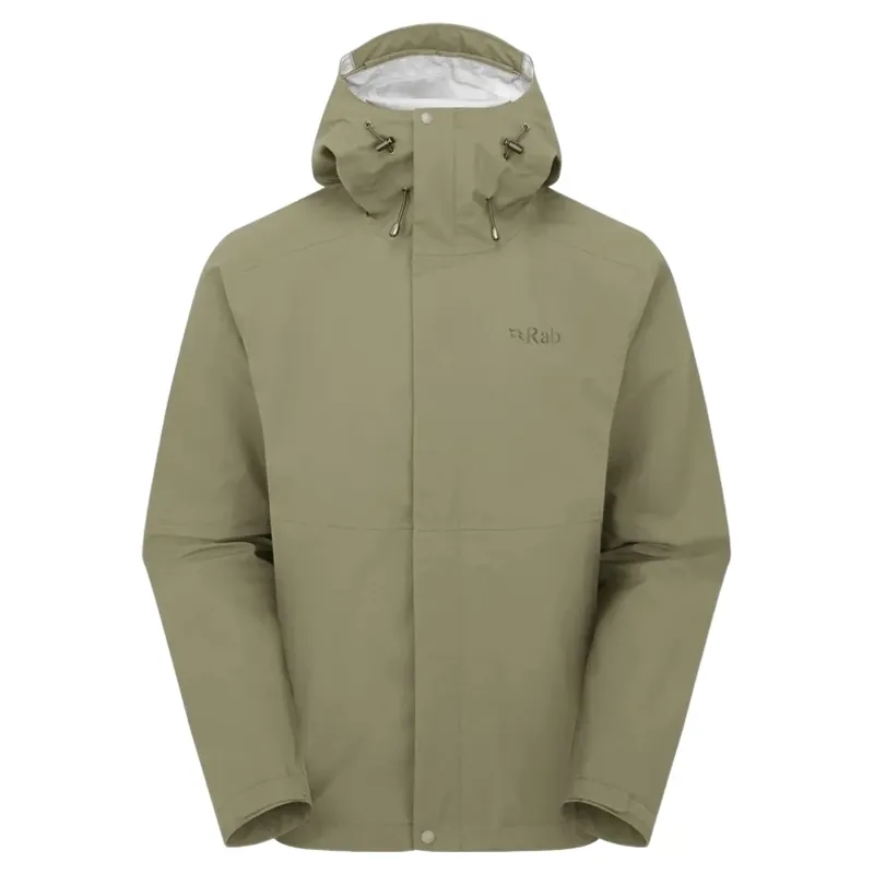 Rab Firewall Men's Waterproof Jacket in Light Khaki
