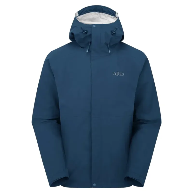 Rab Firewall Men's Waterproof Jacket in Tempest Blue-1
