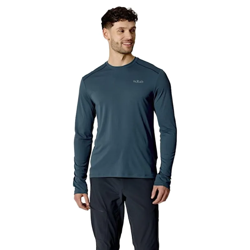 Rab Force Men's LS Tee in Black-2