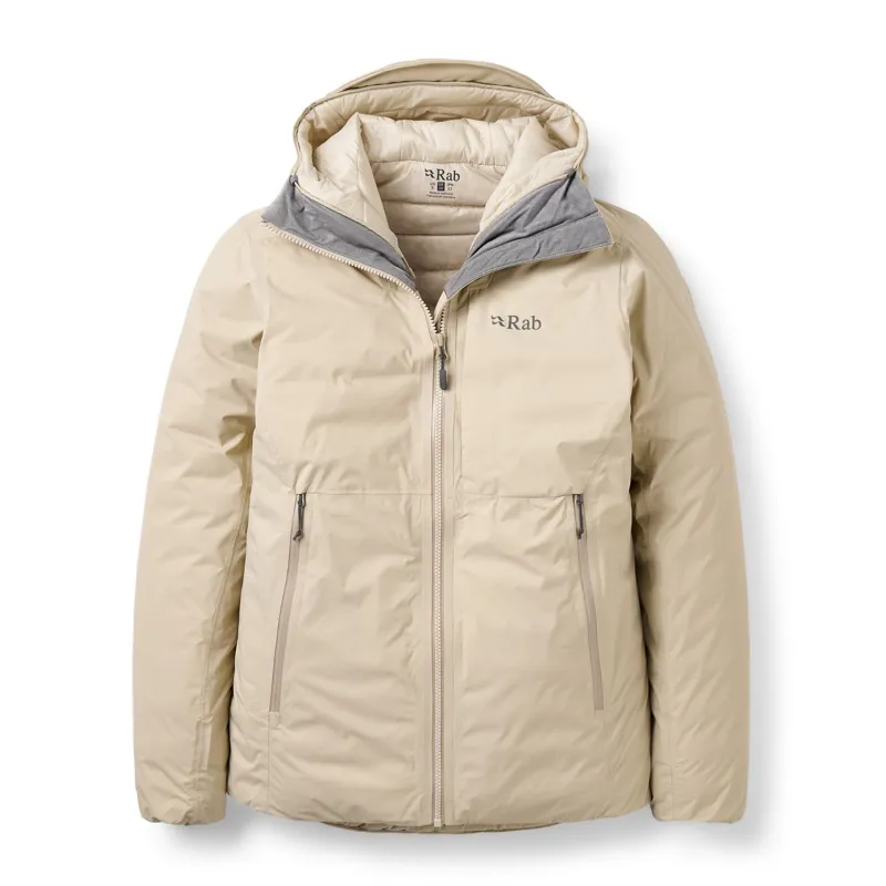Rab Microlight Shield Women's Waterproof Down Jacket in Dark Pebble