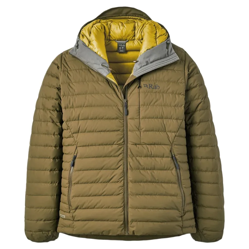 Rab Microlight Windstopper Men's Down Jacket in Oak