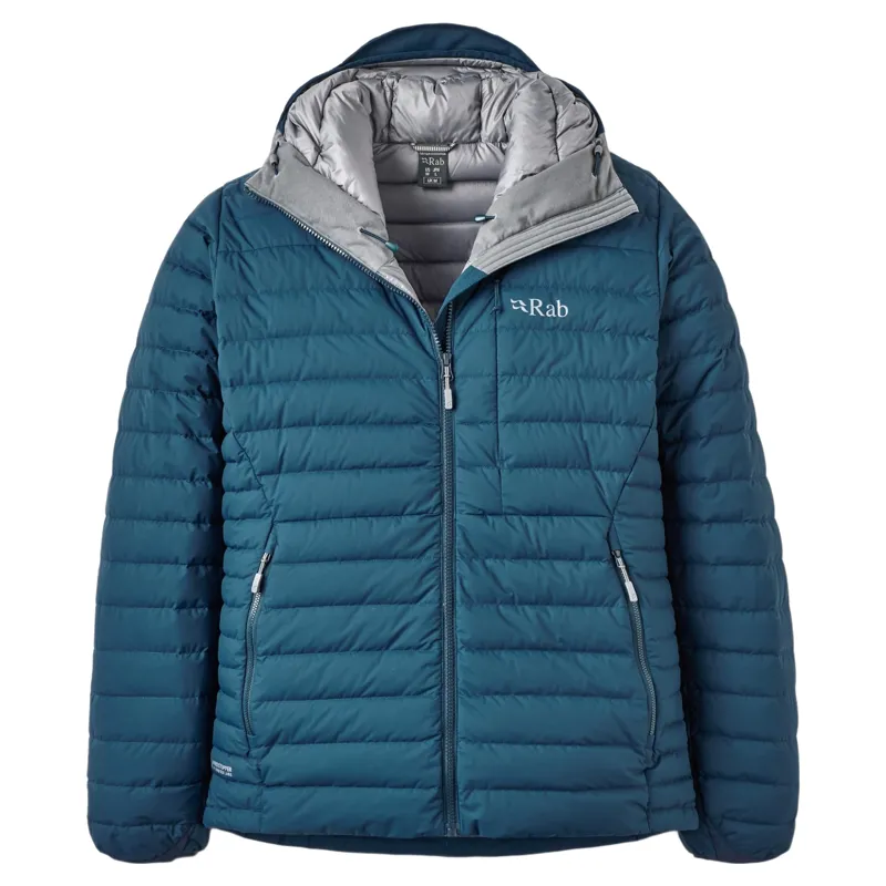 Rab Microlight Windstopper Men's Down Jacket in Tempest Blue