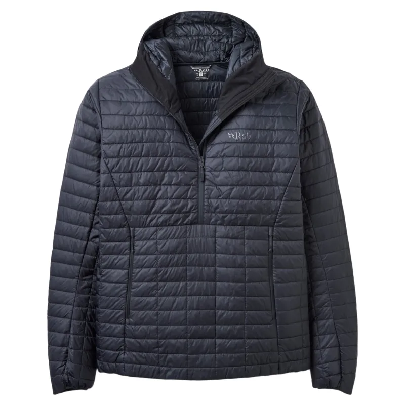 Rab Microlighter Men's Pullover Down Hoody in Black