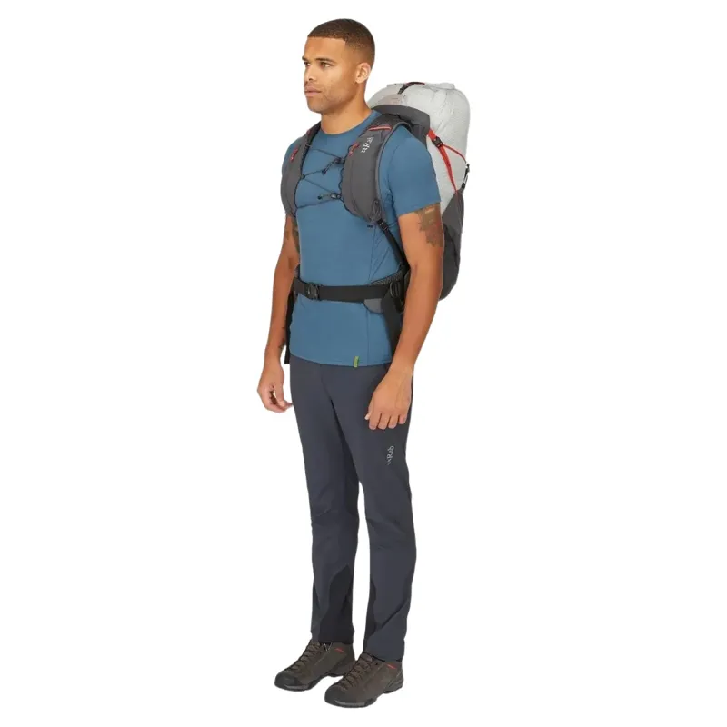 Rab Muon 40L Hiking Pack 40L in Pewter/Graphene-9