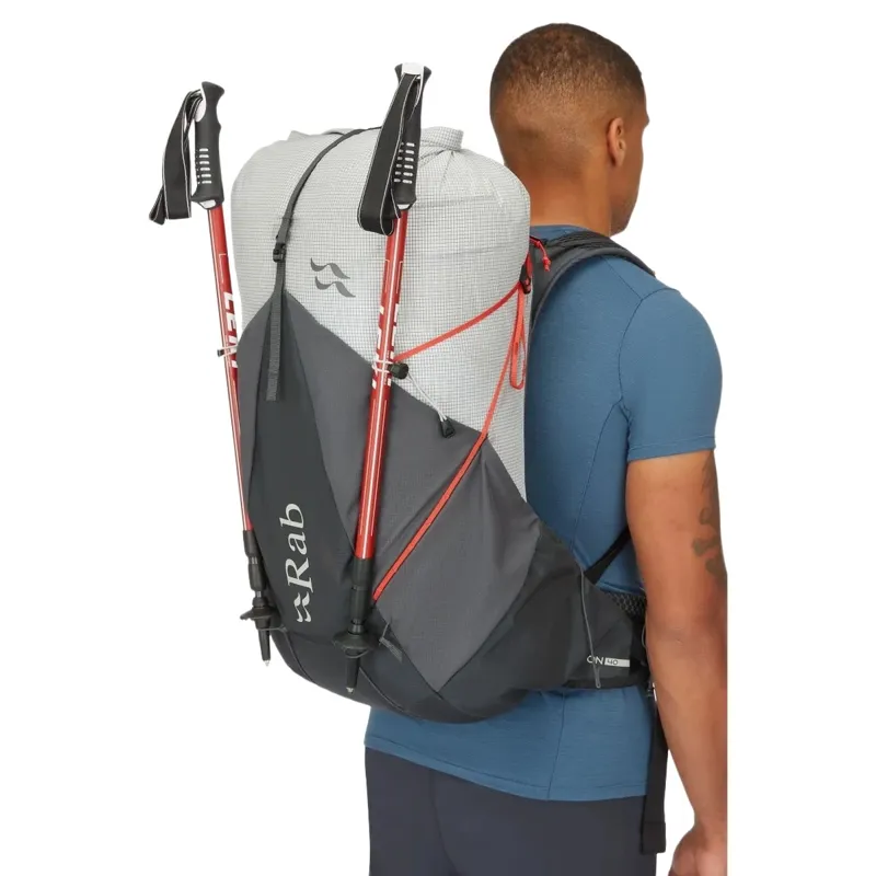 Rab Muon 40L Hiking Pack 40L in Pewter/Graphene-11