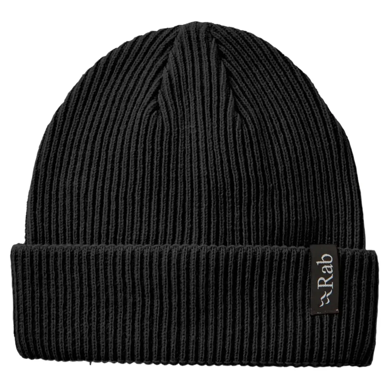 Rab Perimeter Rolled Beanie in Black