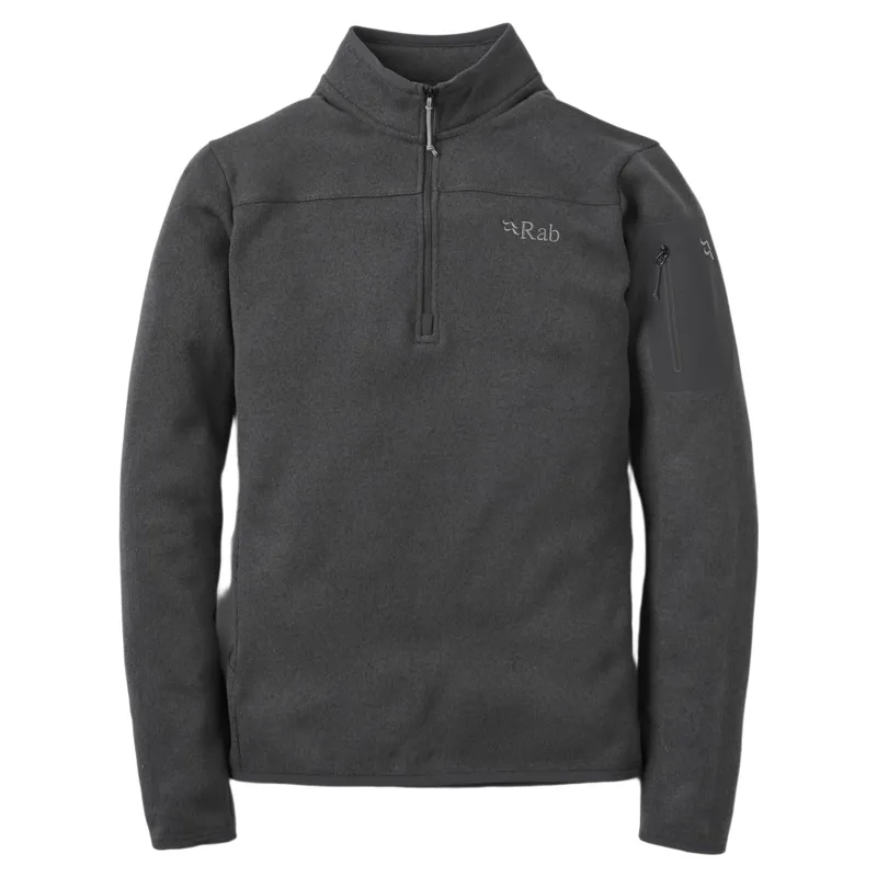Rab Ryvoan Men's Thermic Stretch Fleece Pull-On in Ebony