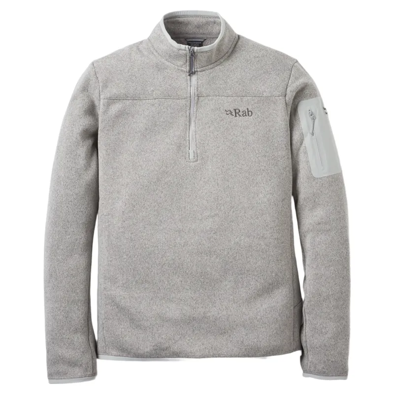 Rab Ryvoan Men's Thermic Stretch Fleece Pull-On in Light Zinc