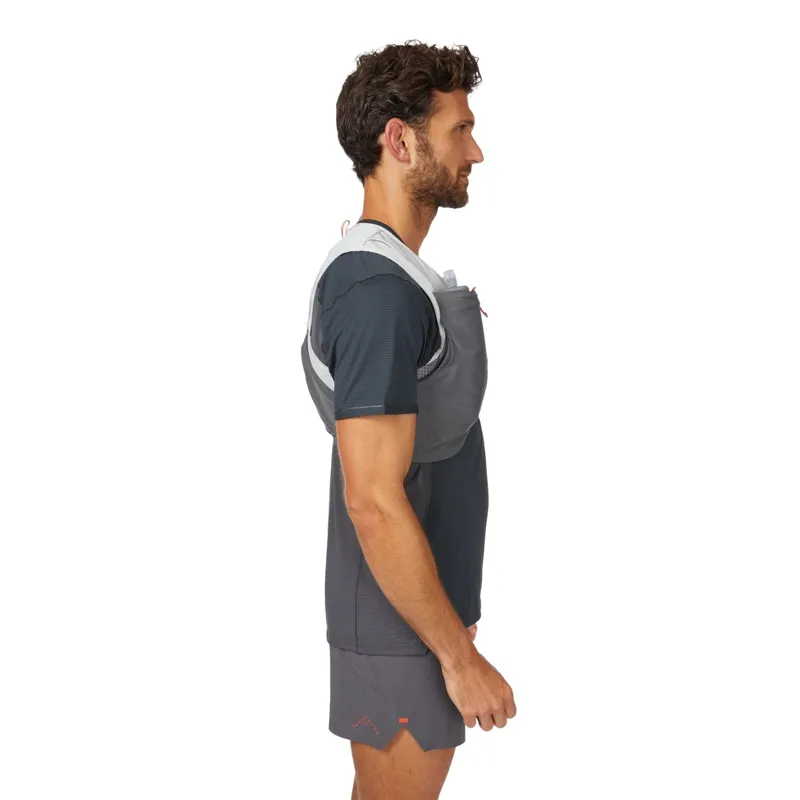 Rab Veil 6L Lightweight Running Vest in Gargoyle/Graphene-4