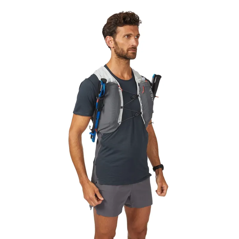Rab Veil 6L Lightweight Running Vest in Gargoyle/Graphene-12