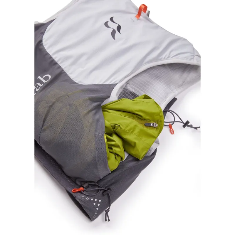 Rab Veil 6L Lightweight Running Vest in Gargoyle/Graphene-9