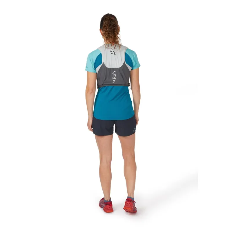 Rab Veil 6L Lightweight Running Vest in Gargoyle/Graphene-6