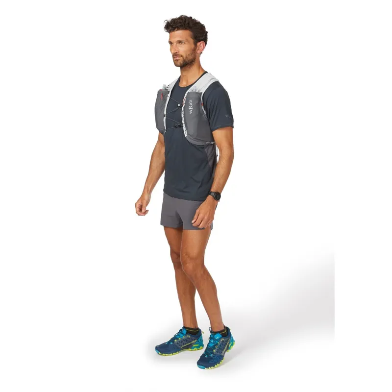 Rab Veil 6L Lightweight Running Vest in Gargoyle/Graphene-3